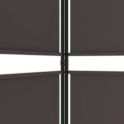 Berkfield 5-Panel Room Divider Brown 250X180 Cm Fabric - thumbnail 7
