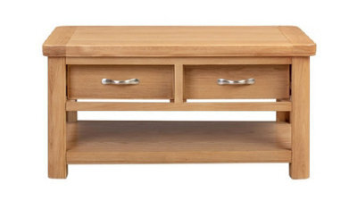 Buttercup Farm Bologna Coffee Table With 2 Drawers - L60 X W100 X H50 Cm - Oak - image 1