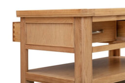 Buttercup Farm Bologna Coffee Table With 2 Drawers - L60 X W100 X H50 Cm - Oak - thumbnail 3