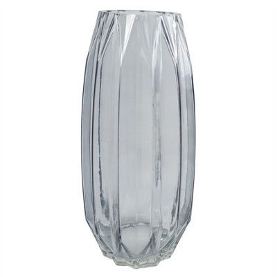 Leaf Glass Vase Clear Contemporary Glass Vase 30Cm Botanik - image 1