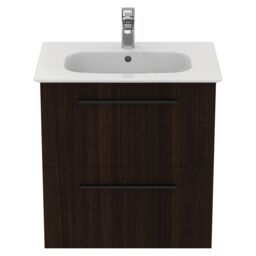 Ideal Standard I.life A Standard Matt Coffee Oak Effect Wall-Mounted Bathroom Vanity Unit (H) 630mm (W) 600mm - thumbnail 4