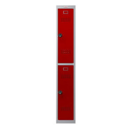 Phoenix Safe Company Phoenix Pl Series Pl1230Grc 1 Column 2 Door Personal Locker Grey Body/red Doors With Combination Locks - thumbnail 3