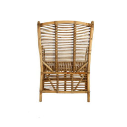 Orsina Grey Natural Kubu Rattan Chair, Easy To Clean Kubu Rattan Dining Chair - thumbnail 4
