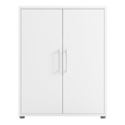 Furniture To Go Prima Bookcase 2 Shelves With 2 Doors In White - thumbnail 2