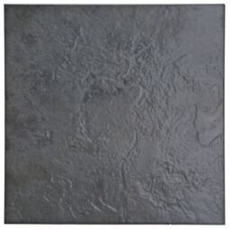 GoodHome Cirque Black Matt Stone Effect Textured Ceramic Indoor Floor Tile, Pack Of 9, (L)333mm (W)333mm - thumbnail 2