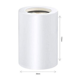 Happy Homewares Small And Contemporary White Gloss Led Table/floor Lamp Uplighter - thumbnail 4