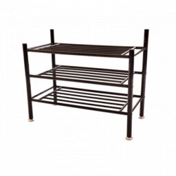 Oypla Coat Umbrella Stand Hat Shoe Rack Heavy Duty All Metal Black - thumbnail 9