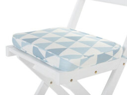 Beliani Set Of 2 Garden Chair Cushions Fiji 29 X 38 Cm Blue - thumbnail 6