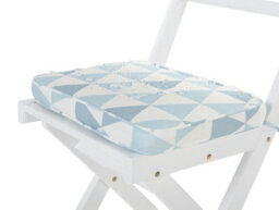 Beliani Set Of 2 Garden Chair Cushions Fiji 29 X 38 Cm Blue - thumbnail 7