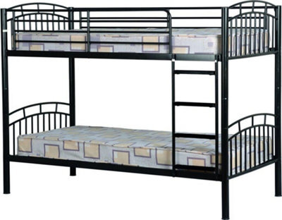 Seconique Ventura 3Ft Bunk Bed Black Finish Can Be Used As Two Beds - image 1