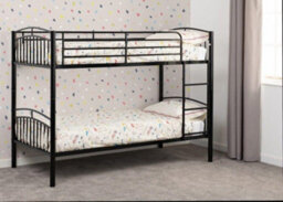 Seconique Ventura 3Ft Bunk Bed Black Finish Can Be Used As Two Beds - thumbnail 9