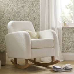CuddleCo Etta Boucle Nursing Chair - Off White - thumbnail 4