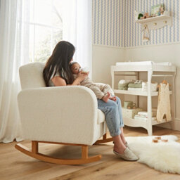 CuddleCo Etta Boucle Nursing Chair - Off White - thumbnail 3