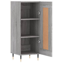 Berkfield Modern Sideboard Grey Sonoma 34.5X34X90 Cm Engineered Wood - thumbnail 6