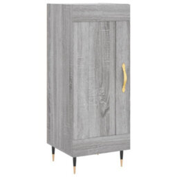 Berkfield Modern Sideboard Grey Sonoma 34.5X34X90 Cm Engineered Wood - thumbnail 1