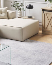 Beliani Shaggygy Rug Demre Light Grey 160 X 230 Cm - thumbnail 2