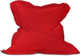 rucomfy Beanbags Rucomfy Indoor Or Outdoor Adults Water Resistant Giant Squarbie - Red Beanbag Lounger - thumbnail 2