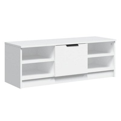 Berkfield Classic Tv Cabinet White 102X35.5X36.5 Cm Engineered Wood - image 1