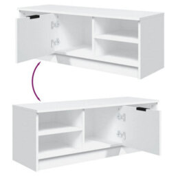 Berkfield Classic Tv Cabinet White 102X35.5X36.5 Cm Engineered Wood - thumbnail 8