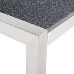 Beliani Garden Dining Table Grosseto 180 Cm 90 Cm Polished Granite Grey - thumbnail 6
