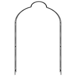 Vidaxl Garden Arch Black 150X34X240 Cm Iron - thumbnail 2