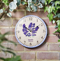 "Smart Garden Products Smart Garden Outdoor Lavender Wall Clock 12"" - Battery Powered Outside Garden Clock" - thumbnail 2