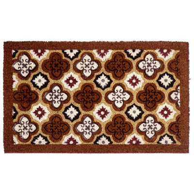 Beliani Doormat Seletna Brown 50 X 80 Cm Coir - image 1