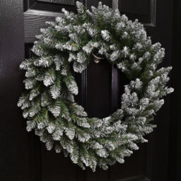 Samuel Alexander 60Cm Snow Tip Christmas Wreath With 160 Bullet Tips - thumbnail 1
