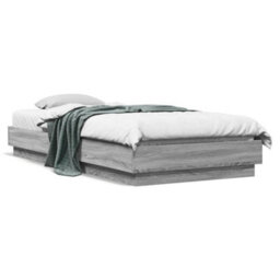 Berkfield Bed Frame Without Mattress Grey Sonoma 100X200 Cm Engineered Wood - thumbnail 2
