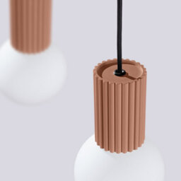 Sollux Lighting Halo Aluminum/glass Mocca 2 Lights Modern Pendant Lamps - thumbnail 6