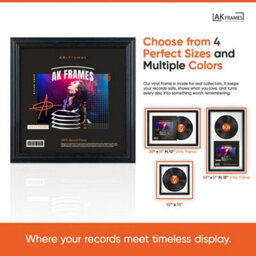 "12X12""  Gold Classic Vinyl Record Frame For 12 Inch Lp Album Covers - Elegant Wall Display - Ak Frames" - thumbnail 4