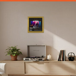 "12X12""  Gold Classic Vinyl Record Frame For 12 Inch Lp Album Covers - Elegant Wall Display - Ak Frames" - thumbnail 8