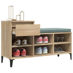 Walplus Shoe Cabinet Sonoma Oak 102X36X60 Cm Engineered Wood - thumbnail 5
