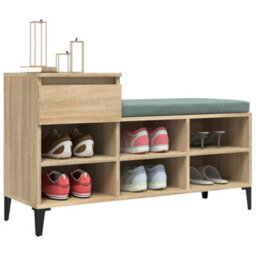 Walplus Shoe Cabinet Sonoma Oak 102X36X60 Cm Engineered Wood - thumbnail 4