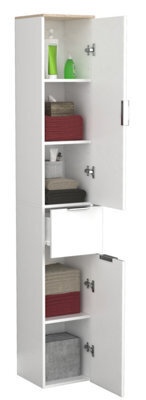 Vcm Bathroom Furniture Bathroom Cabinet High Cabinet Donali - image 1