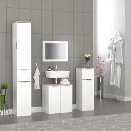 Vcm Bathroom Furniture Bathroom Cabinet High Cabinet Donali - thumbnail 4