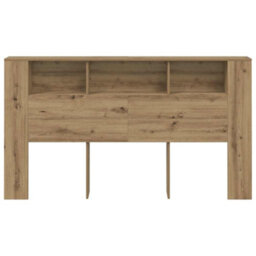 Walplus Headboard Cabinet Artisian Oak 180X18.5X102.5 Cm Engineered Wood - thumbnail 4