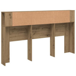 Walplus Headboard Cabinet Artisian Oak 180X18.5X102.5 Cm Engineered Wood - thumbnail 6