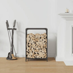 Walplus Firewood Rack Black 44X28X65 Cm Cold-Rolled Steel - thumbnail 3