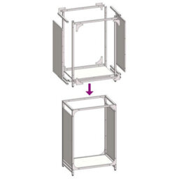 Walplus Firewood Rack Black 44X28X65 Cm Cold-Rolled Steel - thumbnail 9