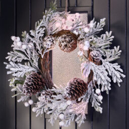 Dibor Giant Snowdrift Front Door Autumn Wreath Winter Spring Wreath 50Cm - thumbnail 2