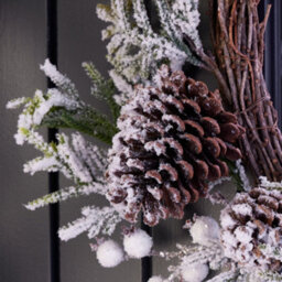 Dibor Giant Snowdrift Front Door Autumn Wreath Winter Spring Wreath 50Cm - thumbnail 3
