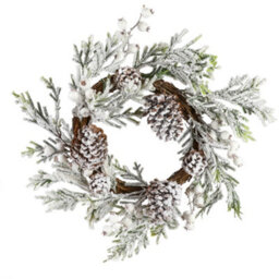 Dibor Giant Snowdrift Front Door Autumn Wreath Winter Spring Wreath 50Cm - thumbnail 1