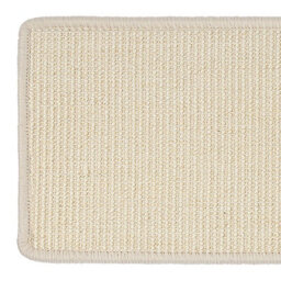 Floordirekt Pure Nature Self Adhesive Edged Hard Wearing Sisal Stair Tread Mat For Indoor Stairs Semicircular Ivory 23.5 X 65 Cm - thumbnail 3