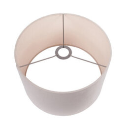 Pacific Lifestyle 45Cm Taupe Cylinder Table Lampshade Elegant Drum Floor Lamp Shade - thumbnail 4