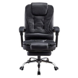 Executive Office Chair Pu Leather Padded Recline Computer Pc Swivel Desk Chair - thumbnail 4