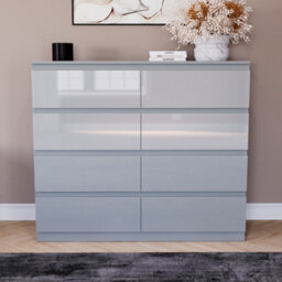 Lassic Vida Designs Glinton 8 Drawer Chest (100% Fsc), Grey - thumbnail 2