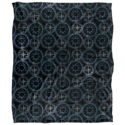 Jq Licensing Silky Comp Supersoft Blanket Black/multicoloured (One Size) - thumbnail 1