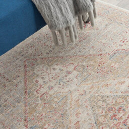 Beige Grey Traditional Bordered Geometric Easy To Clean Rug For Living Room And Bedroom-160Cm X 234Cm - thumbnail 3