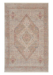 Beige Grey Traditional Bordered Geometric Easy To Clean Rug For Living Room And Bedroom-160Cm X 234Cm - thumbnail 7